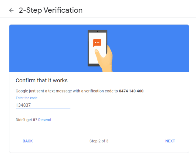 SMTP Configuration for Gmail_2StepVerficationMobile_Code