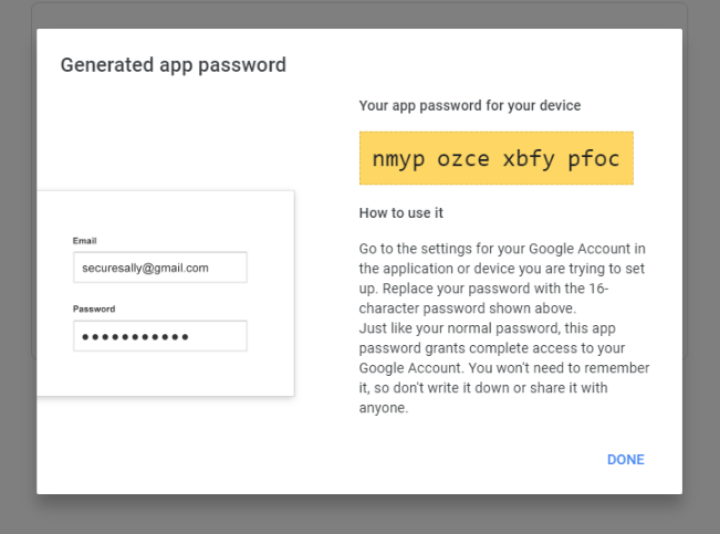 SMTP Configuration for Gmail_2StepVerficationView_AppPasswords_Configuration
