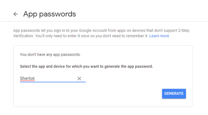 SMTP Configuration for Gmail_2StepVerficationView_AppPasswords_Generate