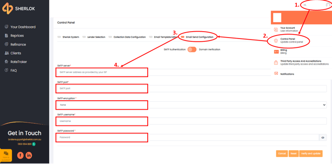 SMTP Email Configuration